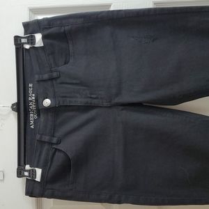 AEO: Distressed Black Jegging (12 Long)